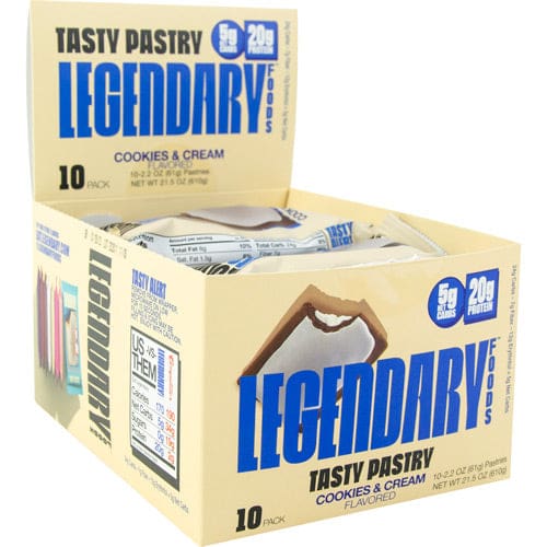 Legendary Foods Tasty Pastry Cookies & Cream 10 ea - Legendary Foods