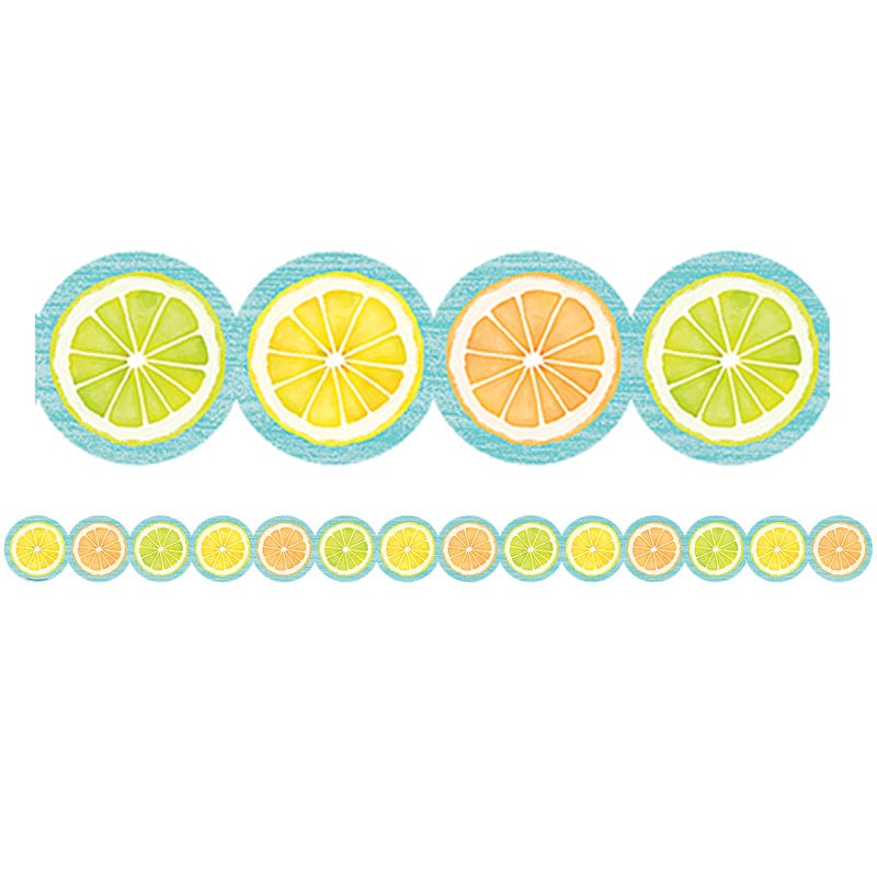 Lemn Zest Citrus Slices Border Trim Die Cut (Pack of 10) - Border/Trimmer - Teacher Created Resources