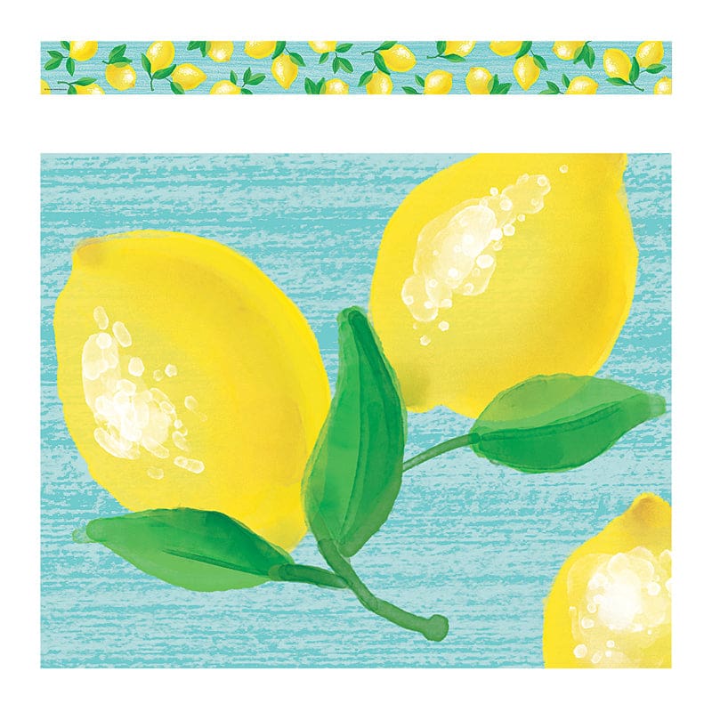 Lemon Zest Straight Border Trim (Pack of 10) - Border/Trimmer - Teacher Created Resources