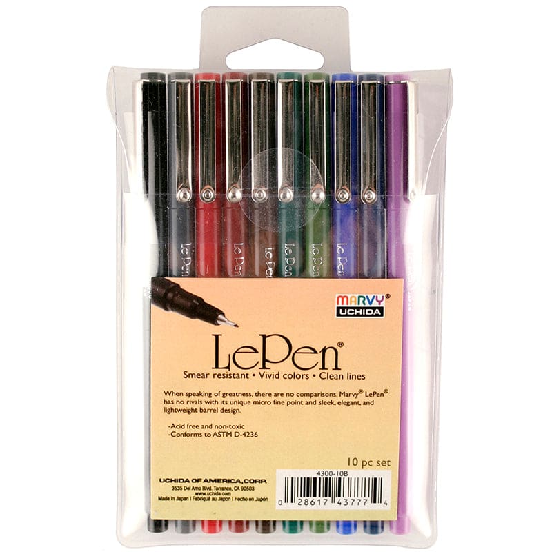 Lepen Dark 10 Colors (Pack of 2) - Pens - Uchida Of America Corp