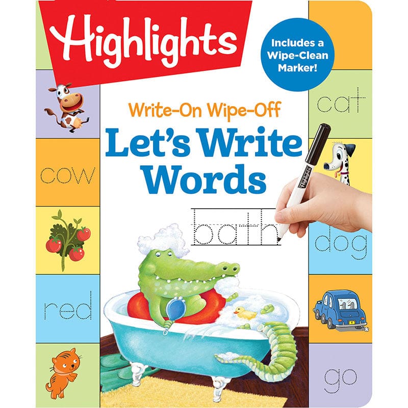 Lets Write Words Dry Erase Book (Pack of 6) - Handwriting Skills - Highlights For Children