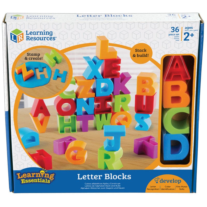 Letter Blocks - Blocks & Construction Play - Learning Resources