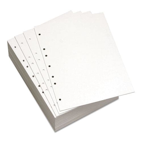 Lettermark Custom Cut-sheet Copy Paper 92 Bright 7-hole Side Punched 20 Lb Bond Weight 8.5 X 11 White 500/ream - School Supplies -