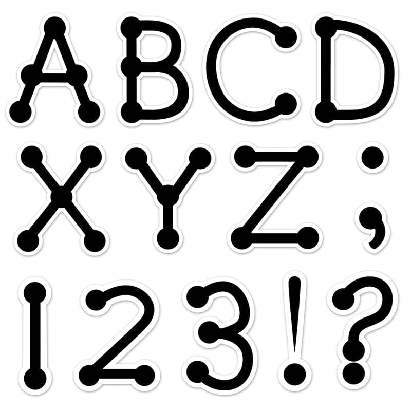 Letters Dot-To-Dot Uppercase Black (Pack of 3) - Letters - Creative Teaching Press