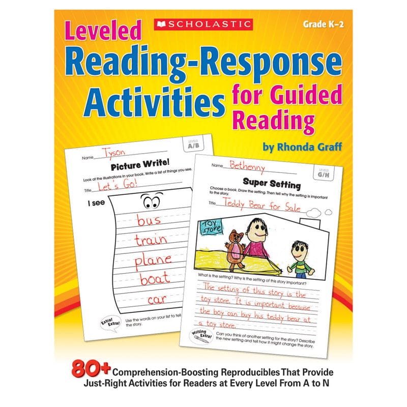 Leveled Reading Response Activities For Guided Reading (Pack of 2) - Reading Skills - Scholastic Teaching Resources