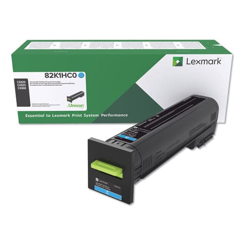 Lexmark 82k1hc0 Return Program High-yield Toner 17,000 Page-yield Cyan - Technology - Lexmark™