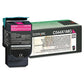 Lexmark C544x1mg Return Program Extra High-yield Toner 4,000 Page-yield Magenta - Technology - Lexmark™