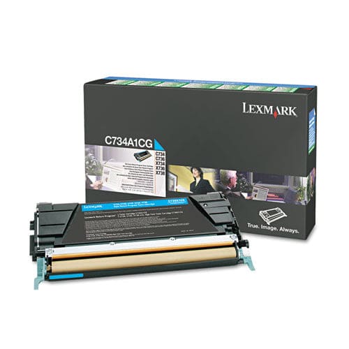 Lexmark C734a1cg Return Program Toner 6,000 Page-yield Cyan - Technology - Lexmark™