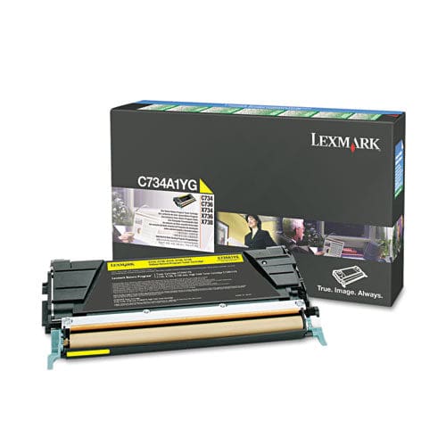 Lexmark C734a1yg Return Program Toner 6,000 Page-yield Yellow - Technology - Lexmark™