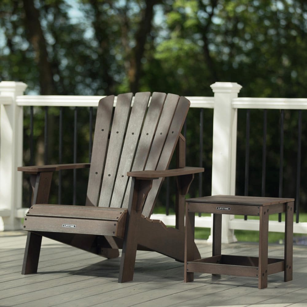 Lifetime Adirondack Chair and Table Combo - Patio Chairs & Benches - Lifetime