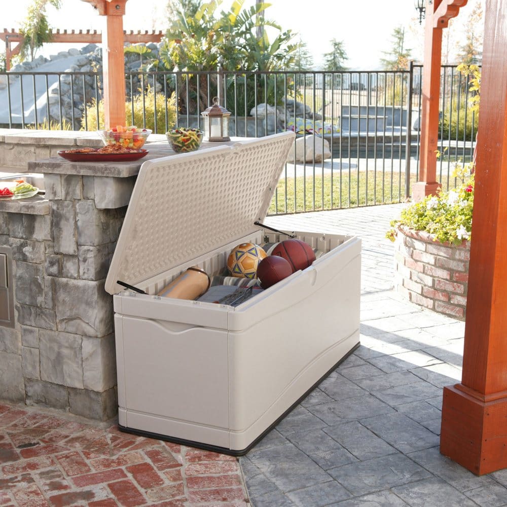 Lifetime Outdoor Storage 130-Gallon Deck Box Desert Sand - Sheds & Outdoor Storage - Lifetime
