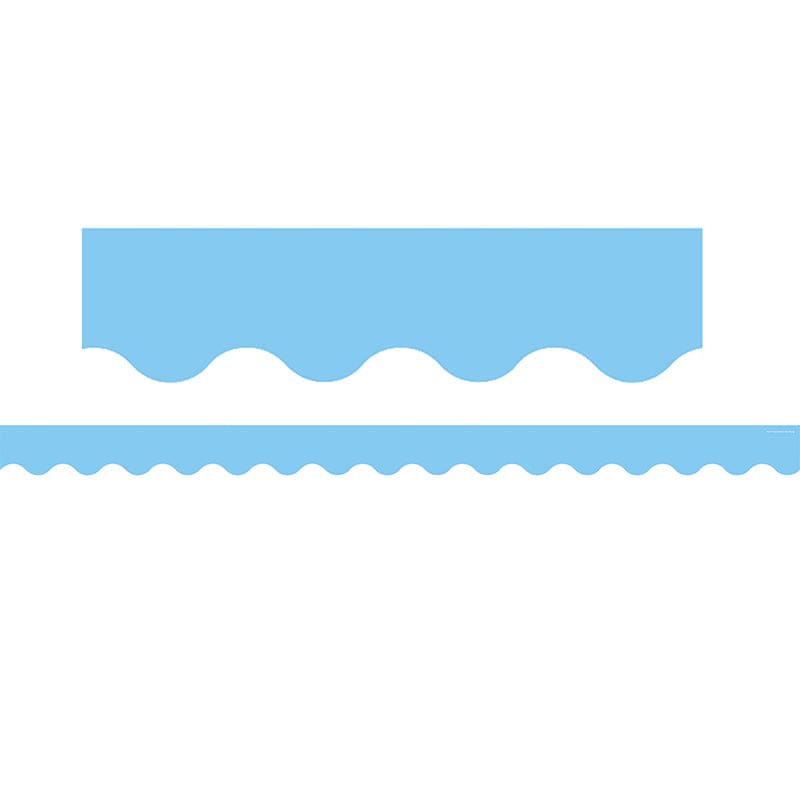 Light Blue Scalloped Border Trim (Pack of 10) - Border/Trimmer - Teacher Created Resources