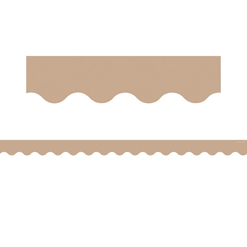 Light Brown Scalloped Border Trim (Pack of 10) - Border/Trimmer - Teacher Created Resources