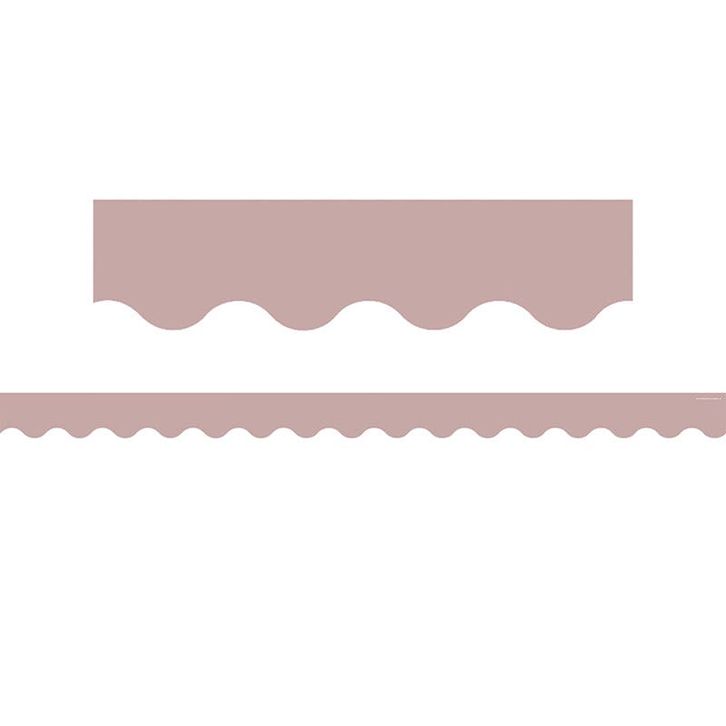 Light Mauve Scalloped Border Trim (Pack of 10) - Border/Trimmer - Teacher Created Resources