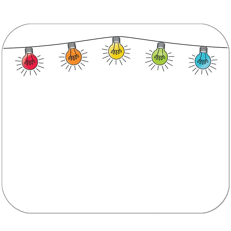 Light Moments Light Bulbs Name Tags (Pack of 10) - Name Tags - Carson Dellosa Education
