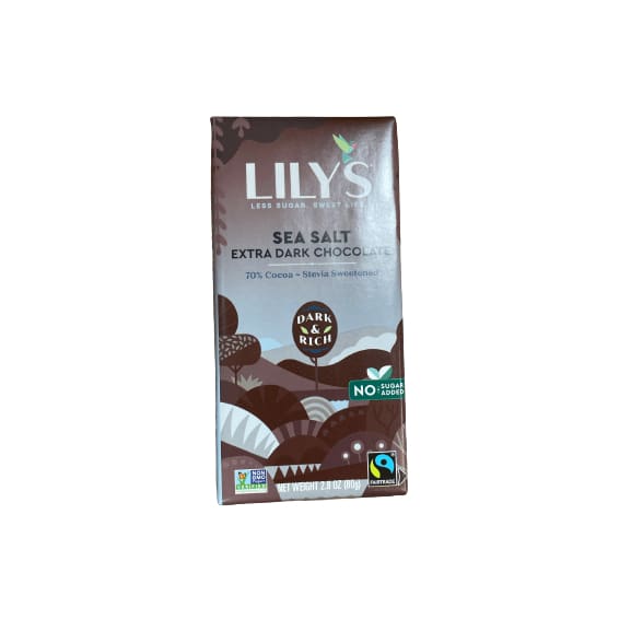 Lily's Sweets Lily's 70% Cocoa Extra Dark Chocolate Bar, Multiple Choice Flavor 2.8 oz