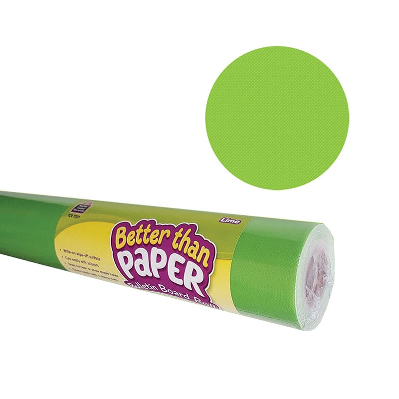 Lime Better Than Paper Bb Roll 4/Ct - Bulletin Board & Kraft Rolls - Teacher Created Resources