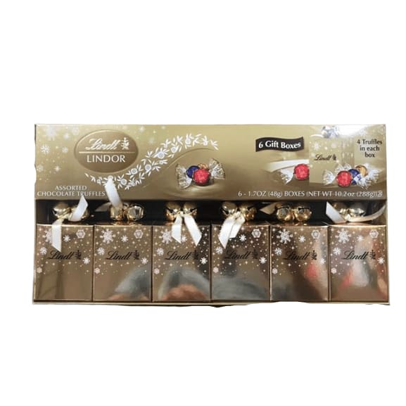 Lindt Lindor Assorted Chocolate Truffles, 6x1.7 oz - ShelHealth.Com