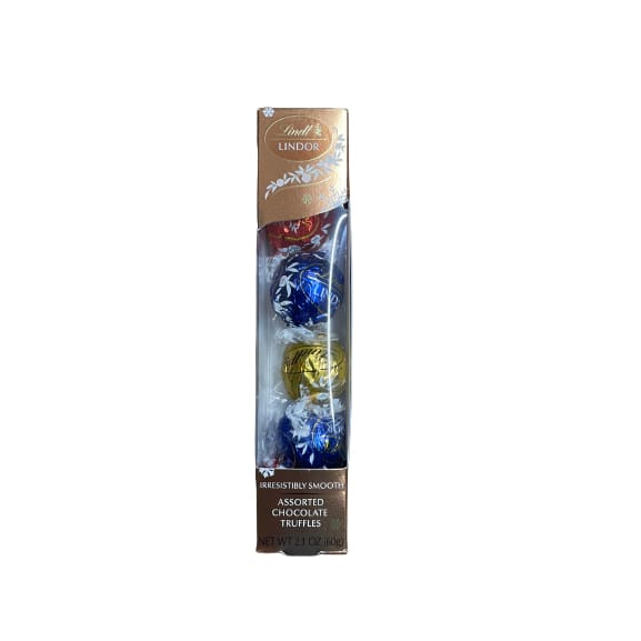 Lindt LINDOR Holiday Assorted Chocolate Truffles Favor Gift 2.1 oz. - Lindt