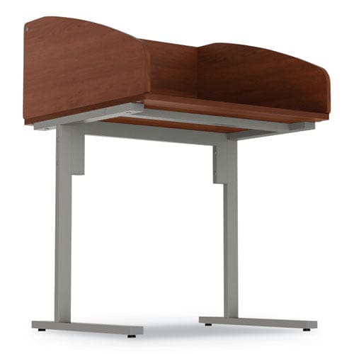 Linea Italia Study Carrell Starter Unit 2-leg 31.25 X 23.5 X 45.25 Cherry - Furniture - Linea Italia®