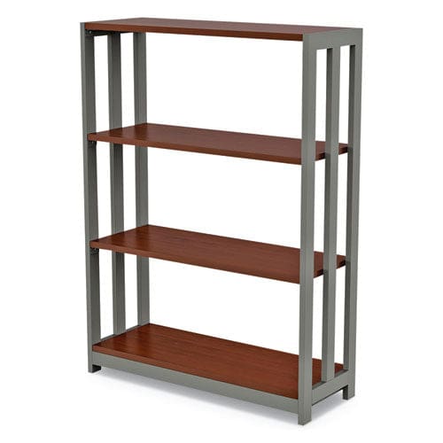 Linea Italia Trento Line Bookcase Three-shelf 31.5w X 11.5d X 43.25h Cherry - Furniture - Linea Italia®