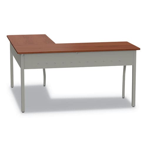 Linea Italia Trento Line L-shaped Desk 59.13 X 59.13 X 29.5 Cherry - Furniture - Linea Italia®