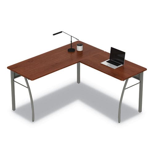 Linea Italia Trento Line L-shaped Desk 59.13 X 59.13 X 29.5 Cherry - Furniture - Linea Italia®