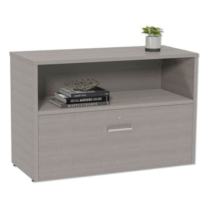 Linea Italia Urban 36 Credenza Bottom Pedestal 35.25w X 15.25d X 23.75h Ash - Furniture - Linea Italia®