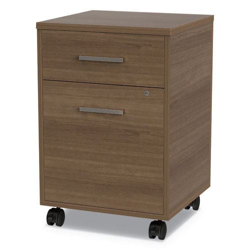 Linea Italia Urban Mobile File Pedestal Left Or Right 2-drawers: Box/file Legal/a4 Natural Walnut 16 X 15.25 X 23.75 - Furniture - Linea