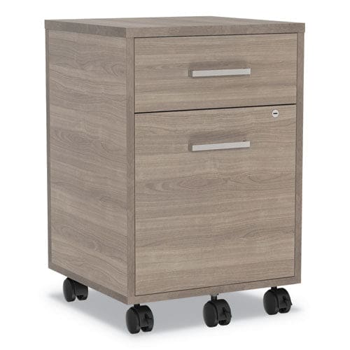 Linea Italia Urban Mobile File Pedestal Left Or Right 2-drawers: Box/file Legal/a4 Natural Walnut 16 X 15.25 X 23.75 - Furniture - Linea