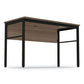 Linea Italia Urban Series Desk Workstation 47.25 X 23.75 X 29.5 Natural Walnut - Furniture - Linea Italia®