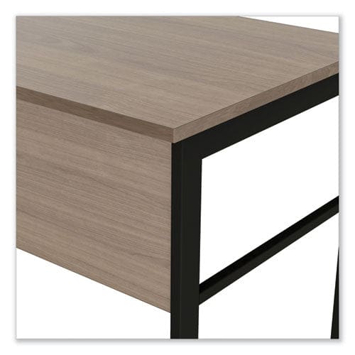 Linea Italia Urban Series Desk Workstation 47.25 X 23.75 X 29.5 Natural Walnut - Furniture - Linea Italia®