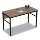 Linea Italia Urban Series Desk Workstation 47.25 X 23.75 X 29.5 Natural Walnut - Furniture - Linea Italia®