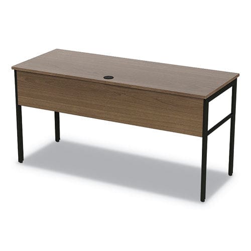 Linea Italia Urban Series Desk Workstation 59 X 23.75 X 29.5 Natural Walnut - Furniture - Linea Italia®