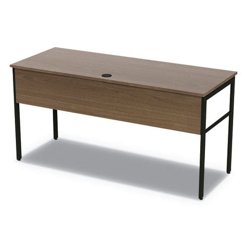 Linea Italia Urban Series Desk Workstation 59 X 23.75 X 29.5 Natural Walnut - Furniture - Linea Italia®