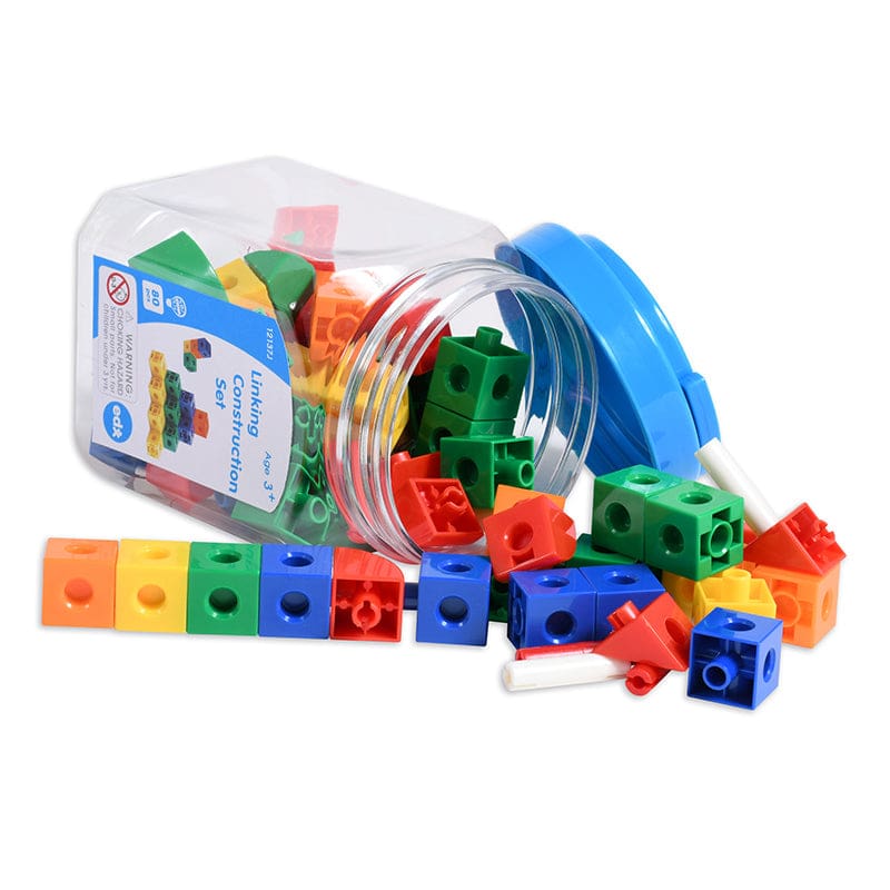 Linking Construction Set Mini Jar (Pack of 3) - Unifix - Learning Advantage