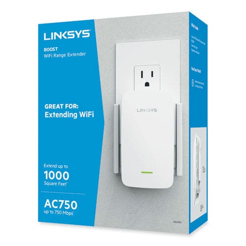 LINKSYS Ac750 Boost Wi-fi Extender 1 Port Dual-band 2.4 Ghz/5 Ghz - Technology - LINKSYS™