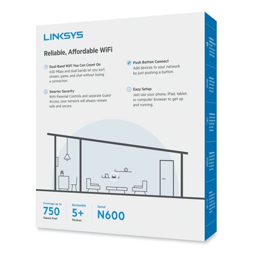 LINKSYS N600 Wireless Router 5 Ports Dual-band 2.4 Ghz/5 Ghz - Technology - LINKSYS™