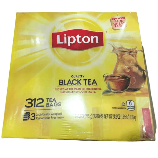 Lipton Black Tea Bags, 312 Count | ShelHealth