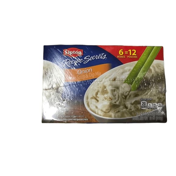 Lipton Recipe Secrets Onion Recipe Soup and Dip Mix, 6 pk/ 2 oz - ShelHealth.Com