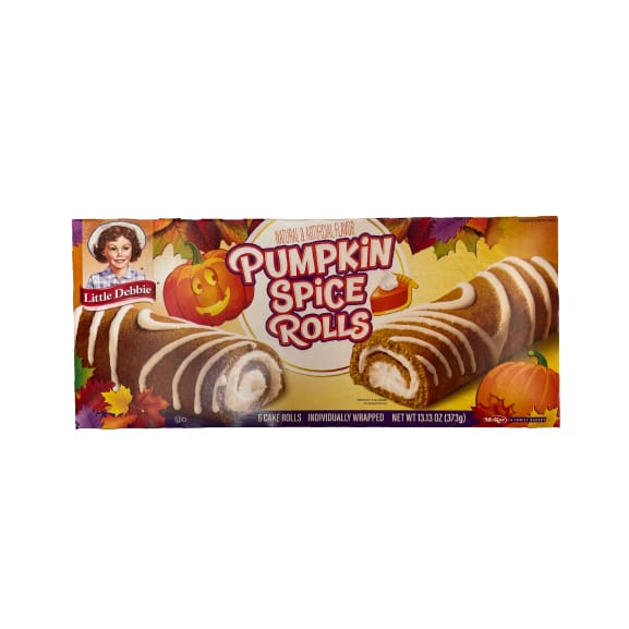 Little Debbie Pumpkin Spice Rolls, Limited Fall Edition, 13.33 oz ...