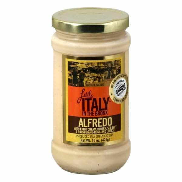 LITTLE ITALY IN THE BRONX LITTLE ITALY IN THE BRONX Sauce Basil Alfredo, 15 oz