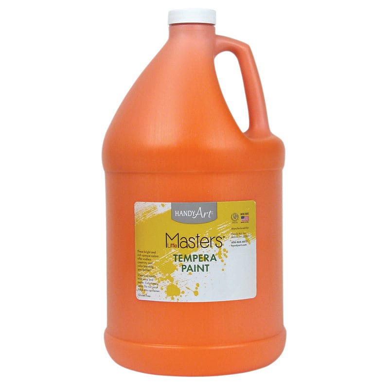 Little Masters Orange 128Oz Tempera Paint (Pack of 2) - Paint - Rock Paint Distributing Corp