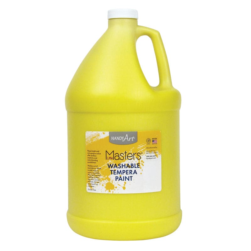 Little Masters Yellow 128Oz Washable Paint (Pack of 2) - Paint - Rock Paint Distributing Corp