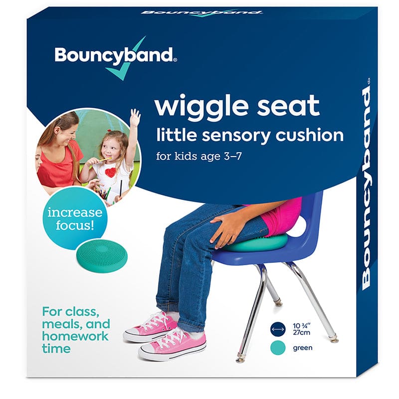 Little Wiggle Seat Cushion Mint Bouncyband Sensory (Pack of 2) - Floor Cushions - Bouncy Bands