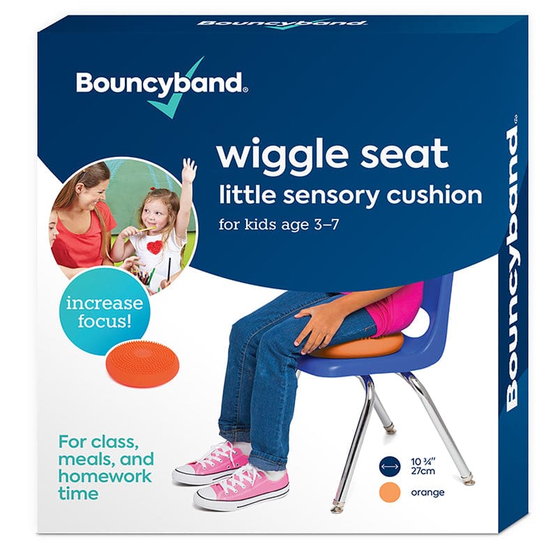 Little Wiggle Seat Cushion Orange Bouncyband Sensory (Pack of 2) - Floor Cushions - Bouncy Bands