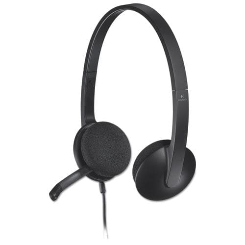 Logitech H340 Binaural Over The Head Corded Headset Black - Technology - Logitech®