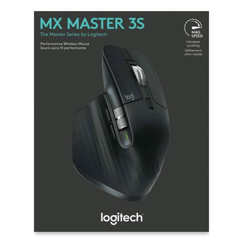 Logitech Mx Master 3s Performance Wireless Mouse 2.4 Ghz Frequency/32 Ft Wireless Range Right Hand Use Black - Technology - Logitech®