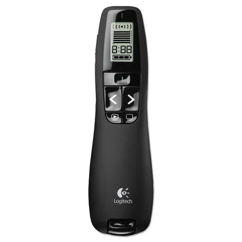 Logitech R800 Wireless Laser Presentation Remote W/lcd Display Class 2 100 Ft Range Matte Black - Technology - Logitech®