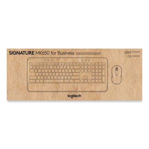 Logitech Signature Mk650 Wireless Keyboard And Mouse Combo For Business 2.4 Ghz Frequency/32 Ft Wireless Range Off White - Technology -